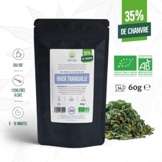 Aufguss CBD bio "Hiver tranquille" 60g - Pop CBD