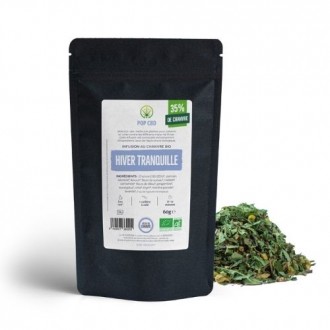 Aufguss CBD bio "Hiver tranquille" 60g - Pop CBD