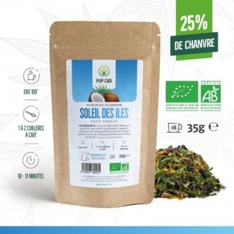 CBD Kräutertee bio "Sonne der Inseln" 35g - Pop CBD